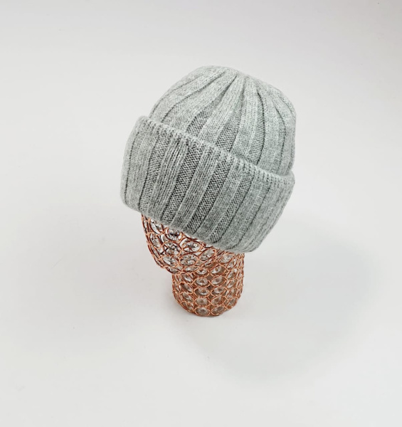 Шапка Ева Пушистые Ванесса (т.серый)